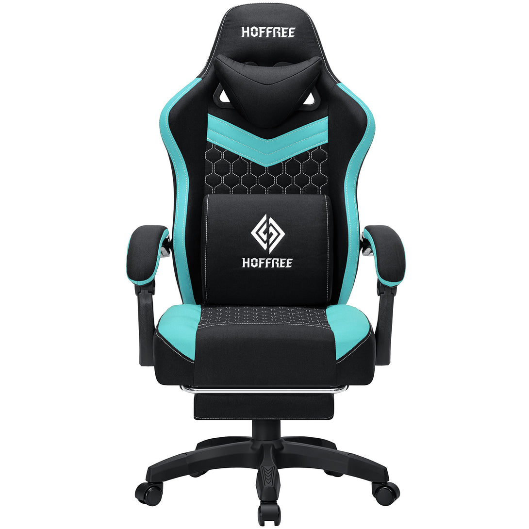 refreshing-base-series-ergonomic-gaming-chairs-massage-adjustable-440-lbs-weight-capacity-fab501-teal-black-front-view